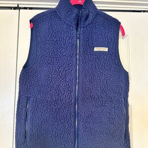Vineyard Vines Navy Fleece Vest